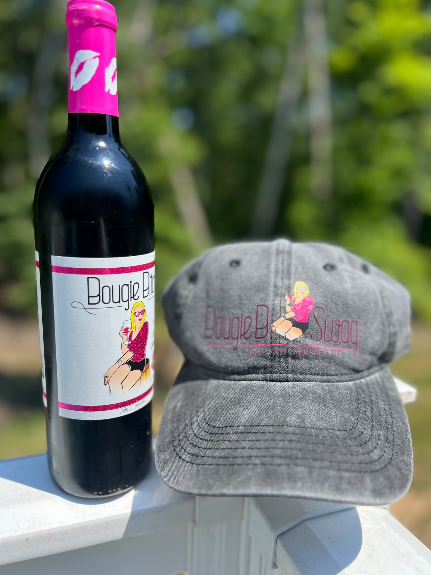 Bougie B Swag Distressed Ball Cap